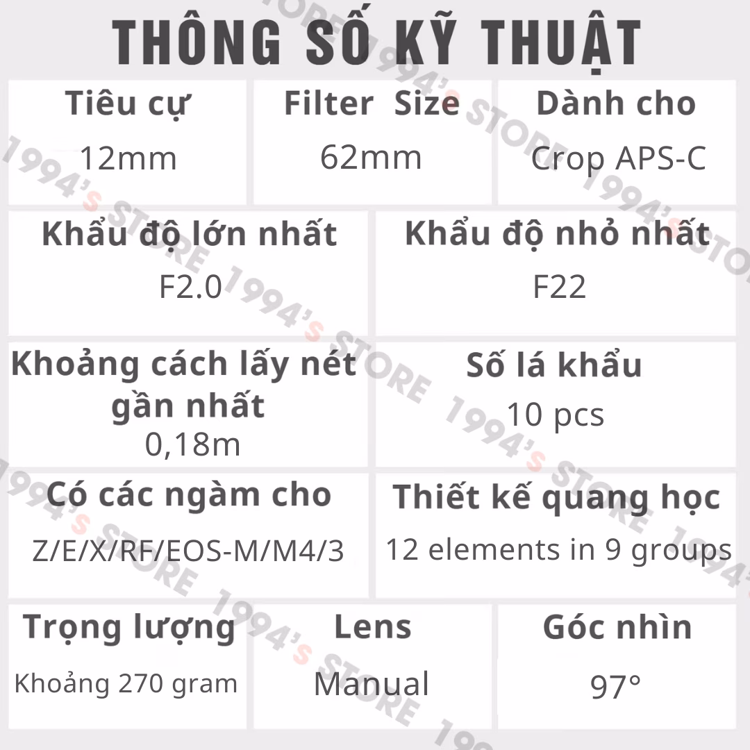 Lens Ultra Wide giá rẻ cho máy ảnh mirrorless