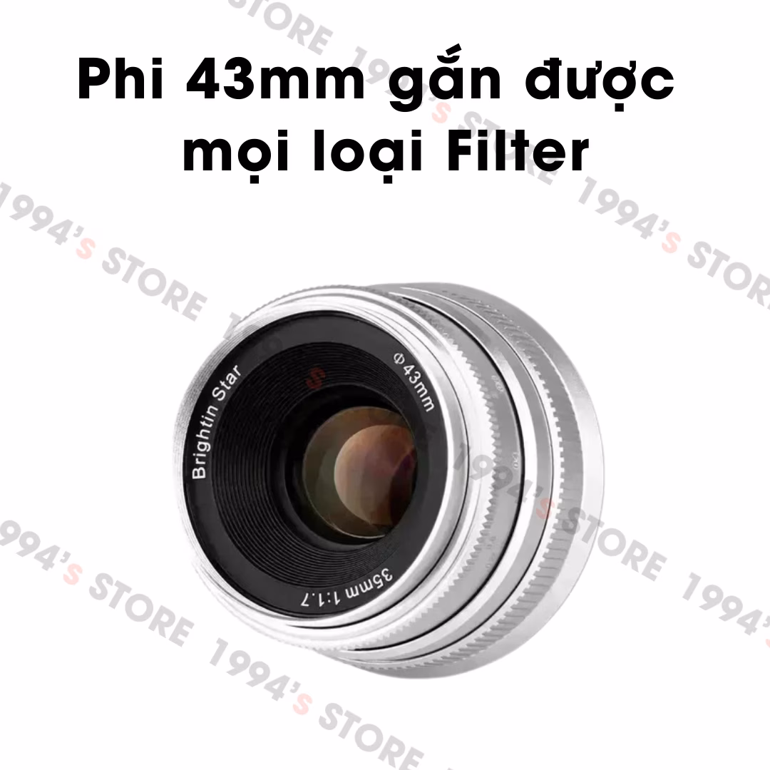 Ống kính Brightin Star 35mm ngàm Canon (EOS M/R)