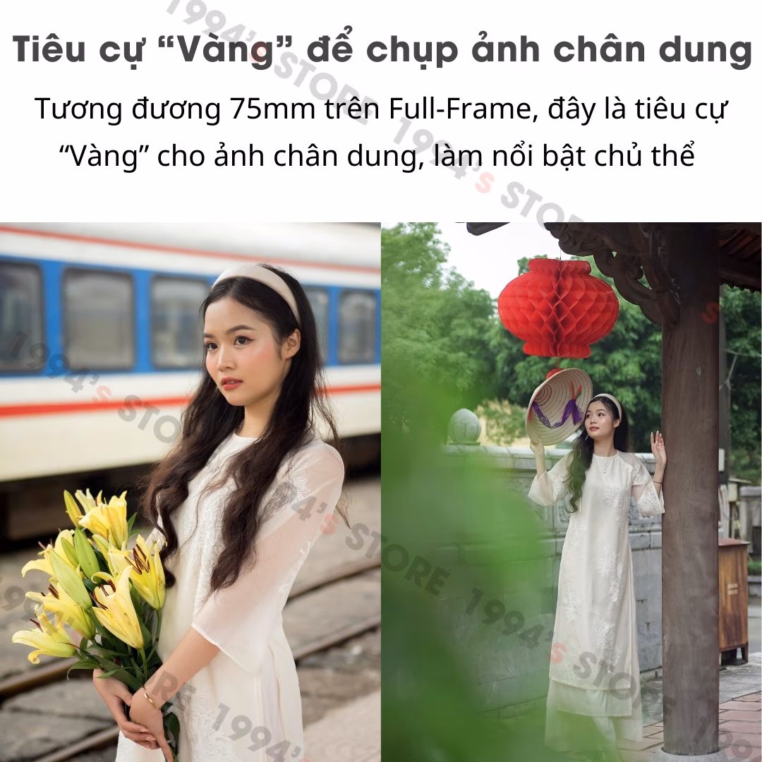 Lens chân dung giá rẻ khẩu độ lớn F1.8