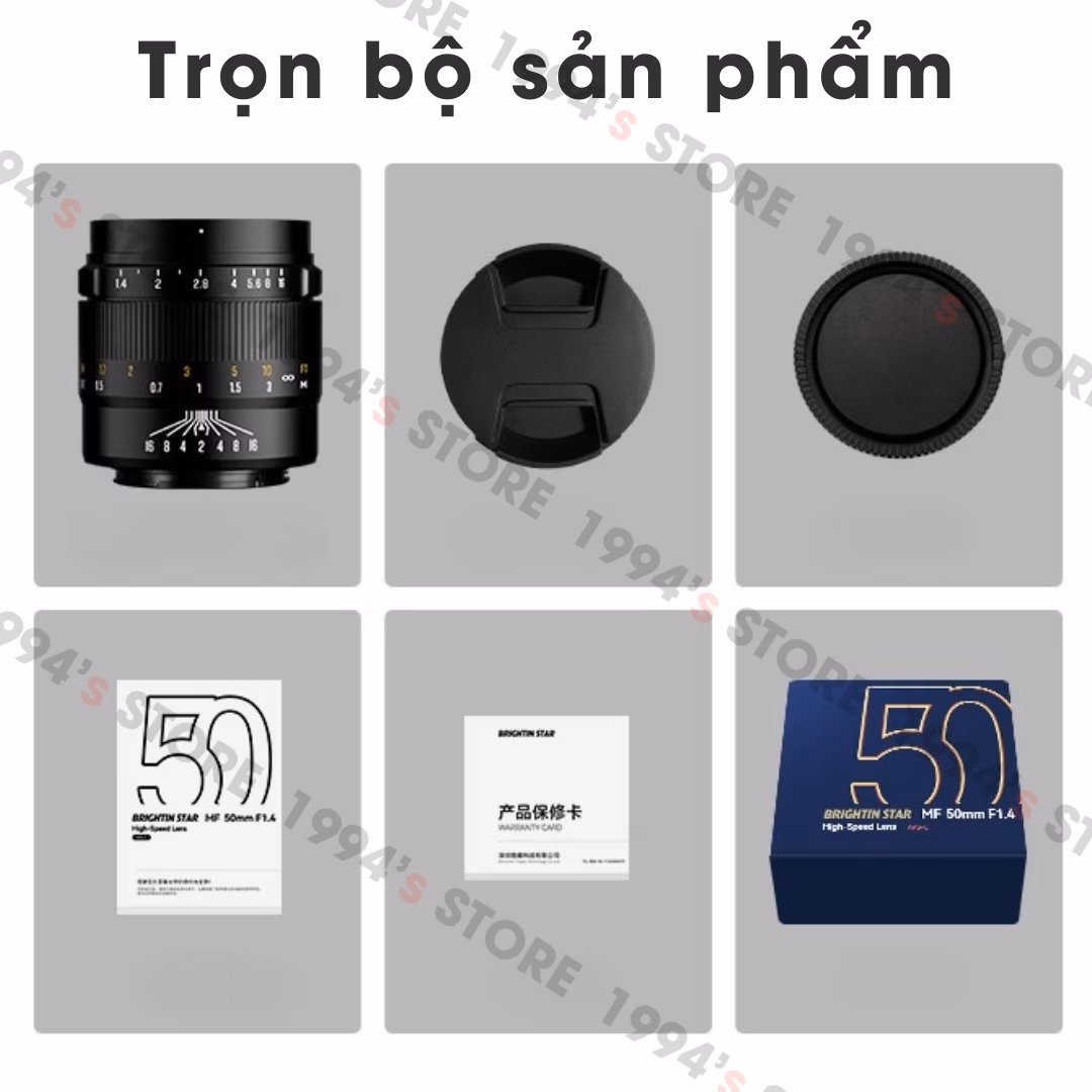 Ống kính Brightin Star 50mm F1.4 Mark III