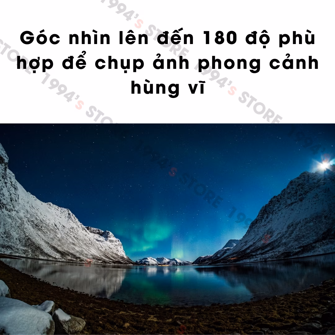 Ống kính hiệu ứng fisheye độc đáo góc rộng