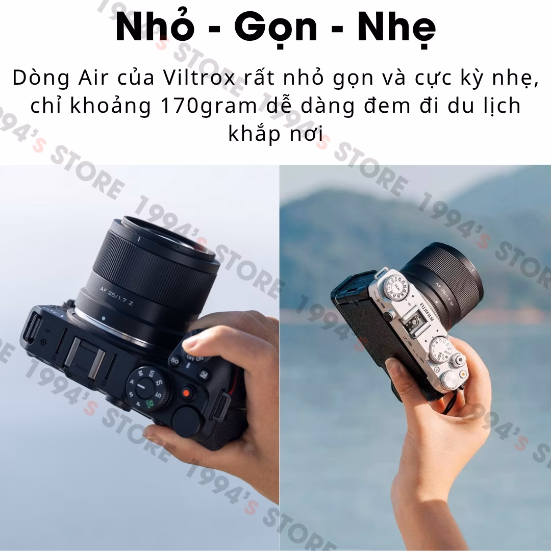 Ống kính Viltrox 25mm F1.7 Air AF cho Fujifilm/Sony/Nikon