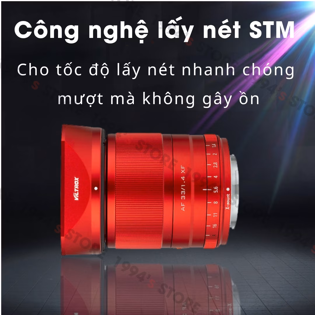 Ống kính Viltrox 33mm F1.4 AF Red Limited Edition (Đỏ) bản đặc biệt cho Fujifilm