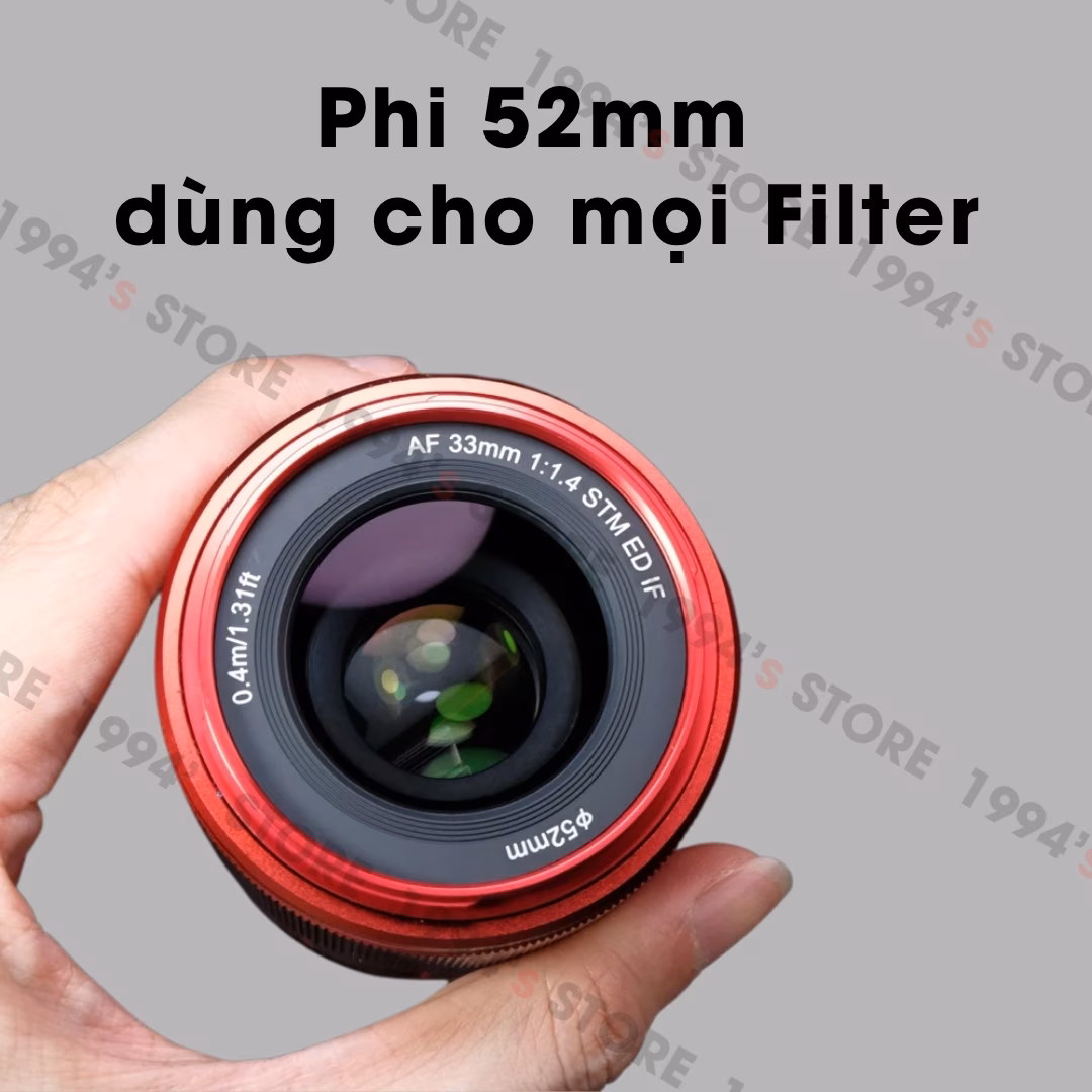 Ống kính Viltrox 33mm F1.4 AF Red Limited Edition (Đỏ) bản đặc biệt cho Fujifilm