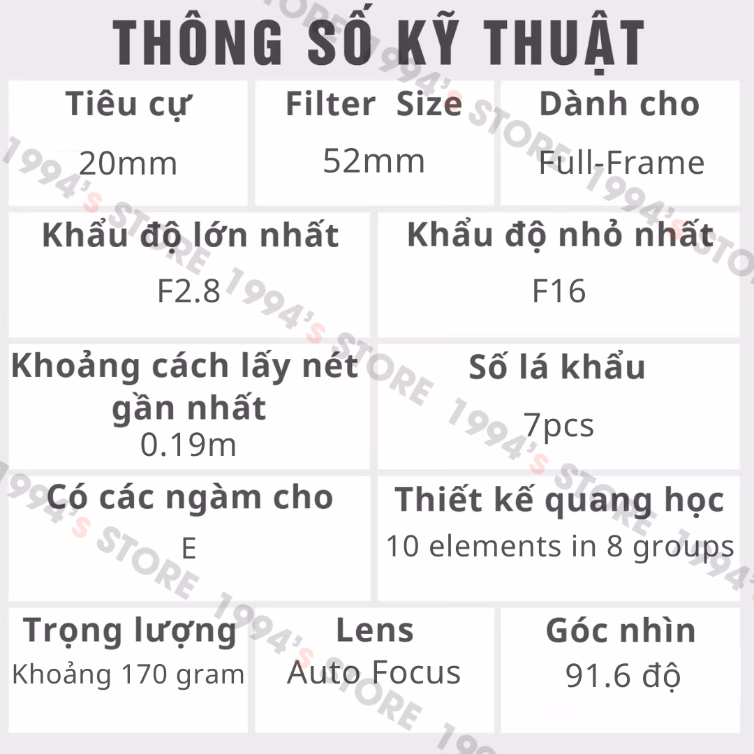 Lens quay vlog cho Sony tốt nhất