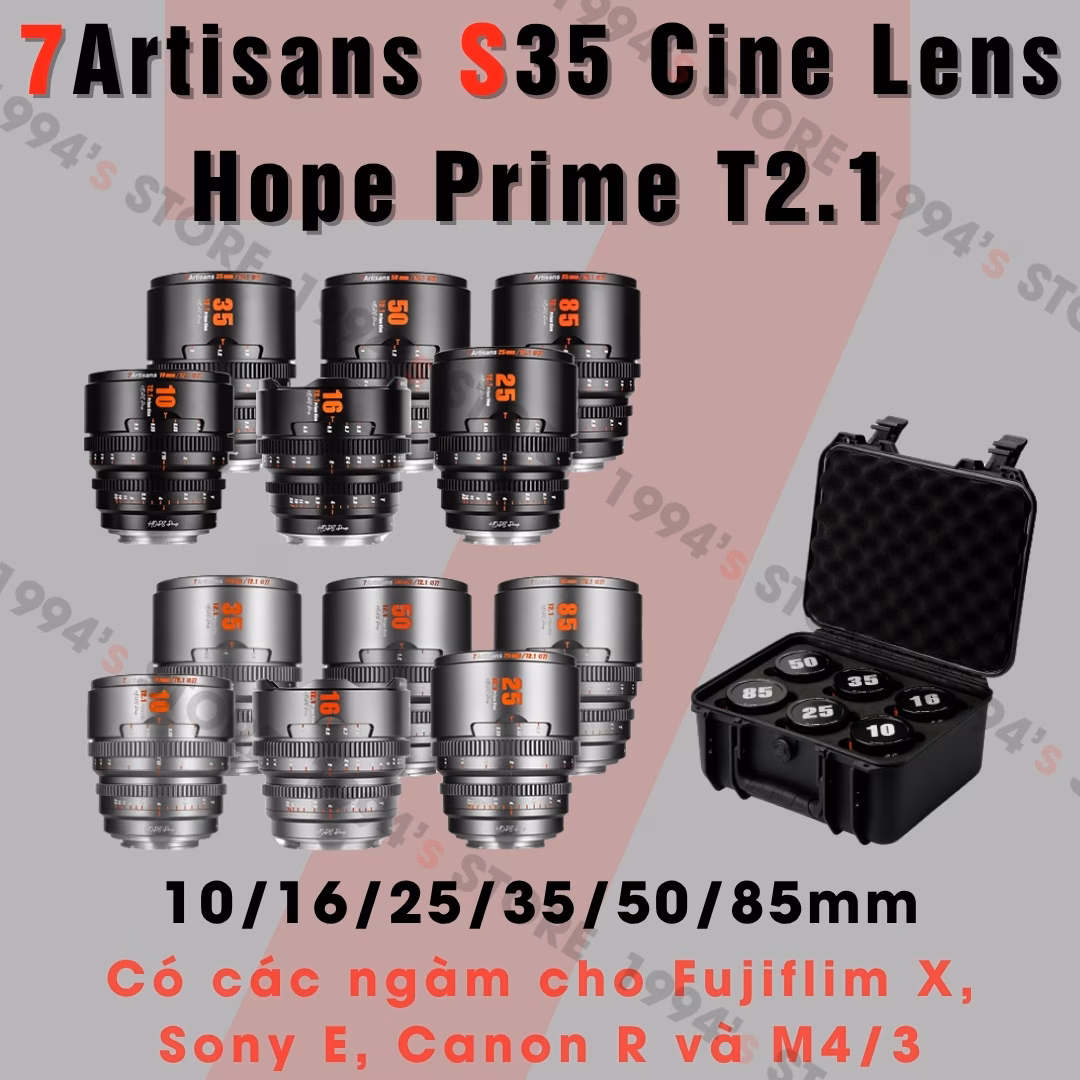 Bộ 6 lens Cine 7Artisans Hope S35