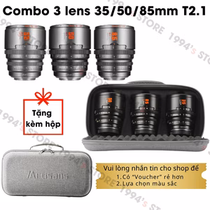 Bộ 3 lens Cine 7Artisans Hope Super35 35mm/50mm/85mm T2.1 S35
