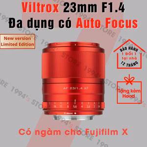 Ống kính Viltrox AF 23mm F1.4 Red Limited Edition (Đỏ) - bản đặc biệt cho Fujifilm