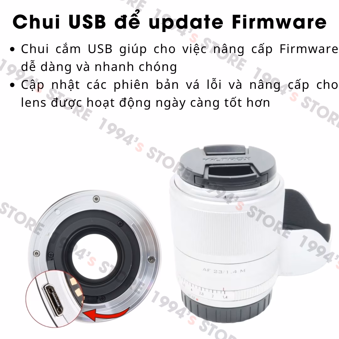 Ống kính Viltrox AF 23mm F1.4 White Limited Edition (Trắng) - Bản đặc biệt cho Fujifilm