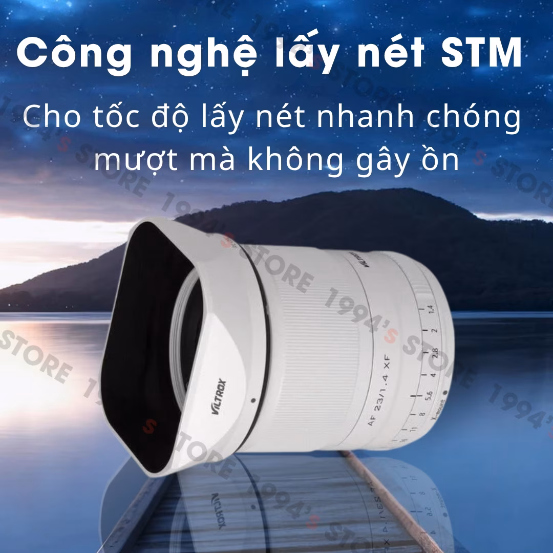 Ống kính Viltrox AF 23mm F1.4 White Limited Edition (Trắng) - Bản đặc biệt cho Fujifilm