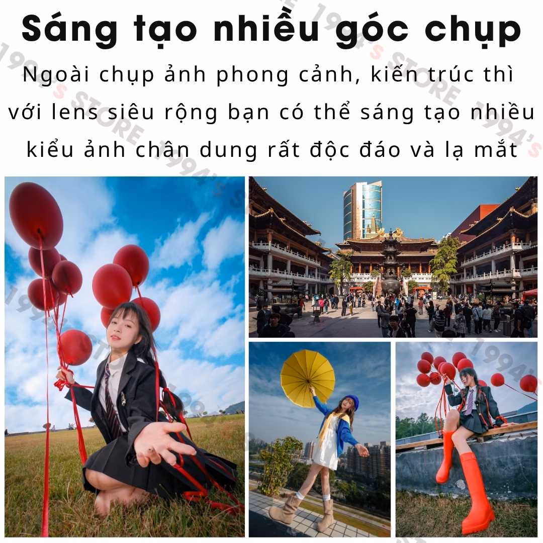 ống kính siêu rộng không méo ảnh