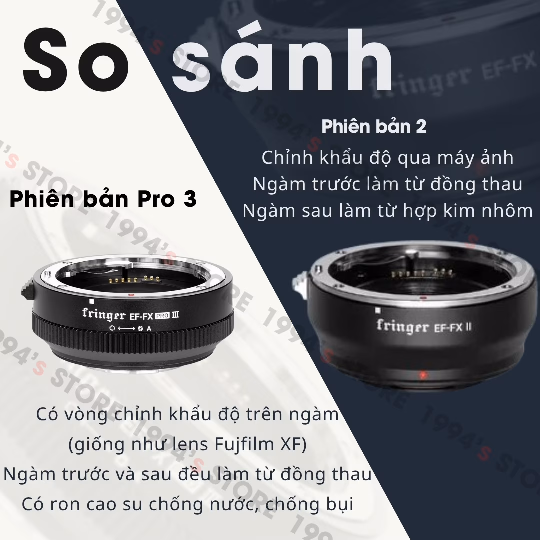 ngàm chuyển fringer ef fx pro iii