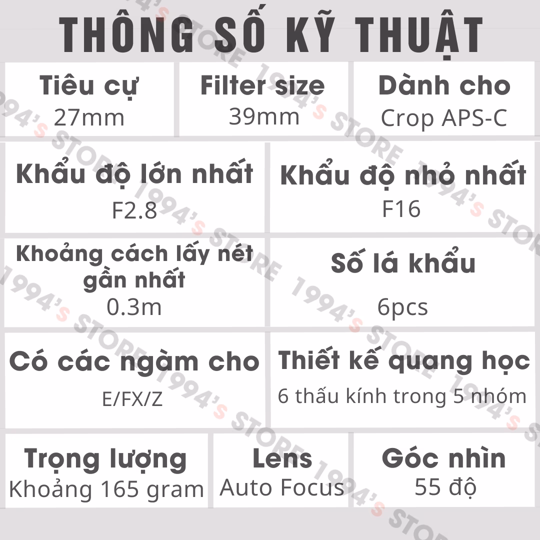lens pancake lấy nét tự động giá rẻ