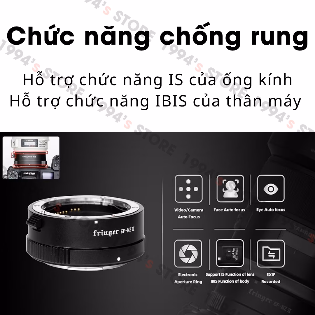ngàm chuyển lens canon cho nikon z