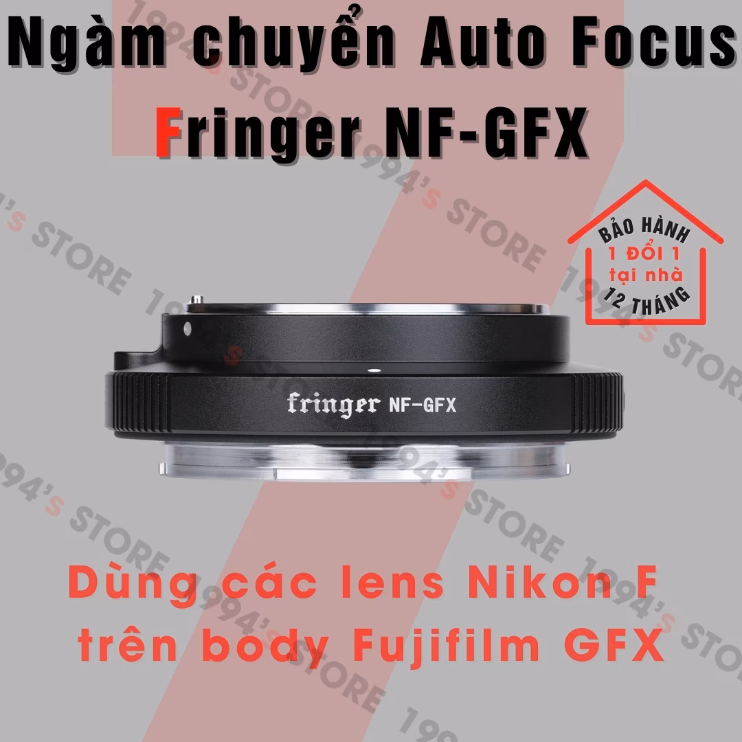Ngàm chuyển Auto Focus Fringer NF-GFX (FR-NFTG1) - Nikon F sang Fujifilm GFX - Chính Hãng