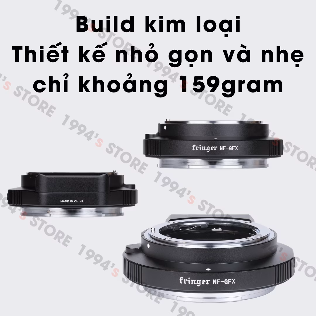 Ngàm chuyển Auto Focus Fringer NF-GFX (FR-NFTG1) - Nikon F sang Fujifilm GFX - Chính Hãng
