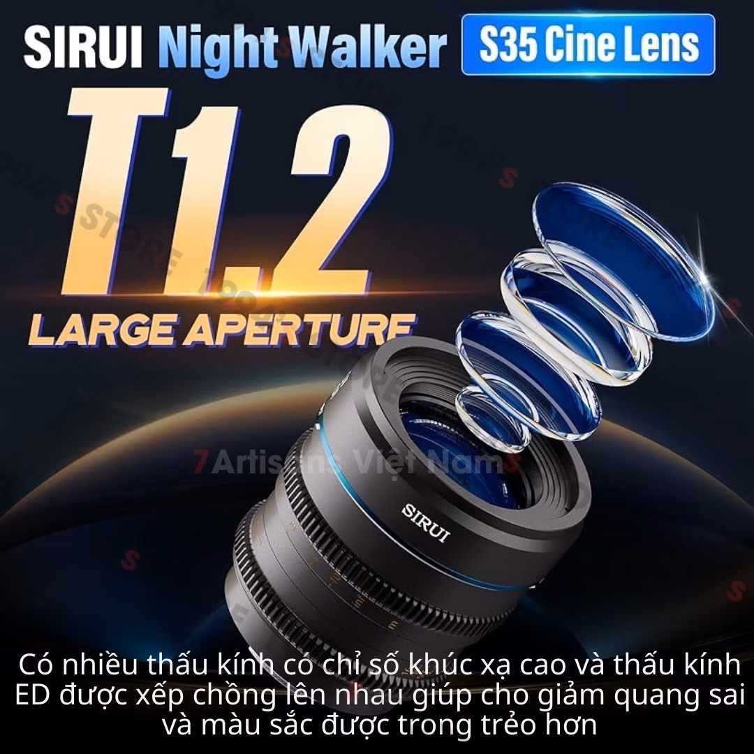 Ống kính Cine Sirui 55mm T1.2