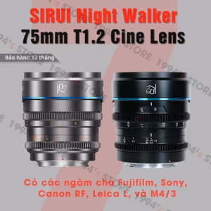 Ống Kính Cine Sirui Night Walker 75mm T1.2 Super35