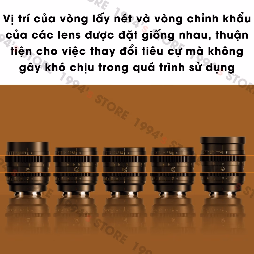 Ống kính điện ảnh prime 35mm cho máy ảnh full-frame