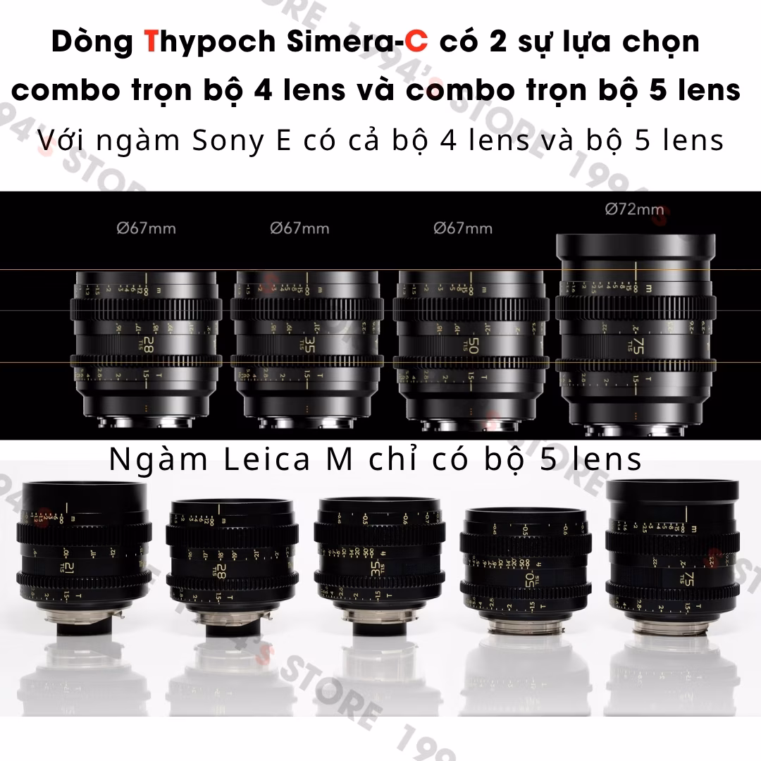 Ống kính cine thu gọn cho Sony E