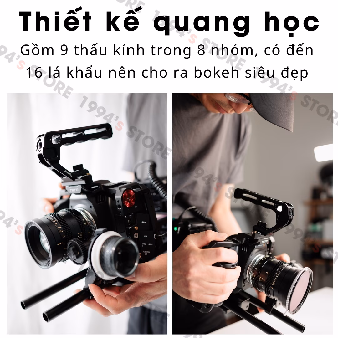 Ống Kính Thypoch Simera-C 75mm T1.5 Cine (Leica M / Sony E)