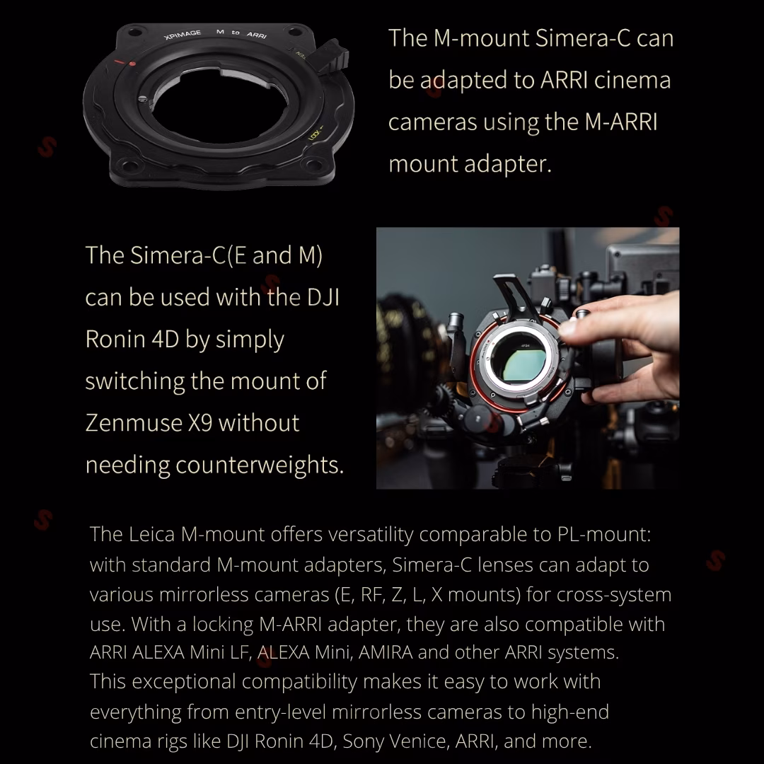 Bộ 5 lens Cine Thypoch Simera-C 21/28/35/50/75mm (Leica M / Sony E)