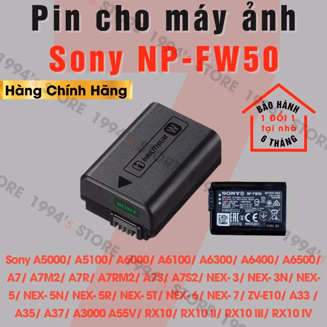 pin sony np fw50 chính hãng