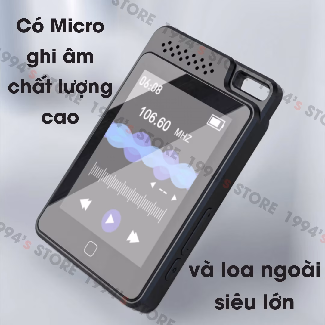 Máy Nghe Nhạc Học Tiếng Anh Ruizu C1 Bluetooth 32Gb Có Loa Ngoài, Lặp Đoạn A-B