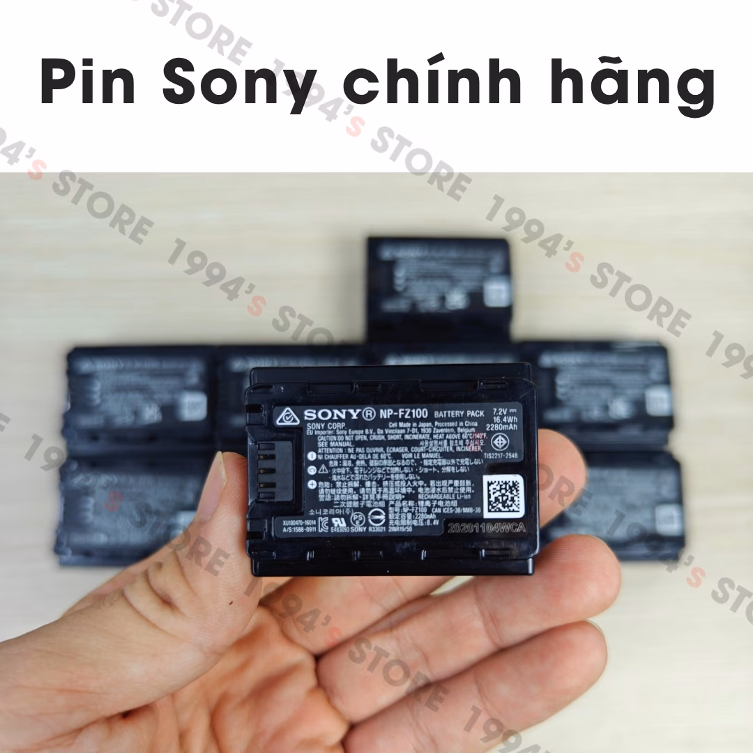 Pin Sony NP-FZ100 DATE 2023 – 2024 chính hãng - Bảo hành 6 tháng 1 ĐỔI 1