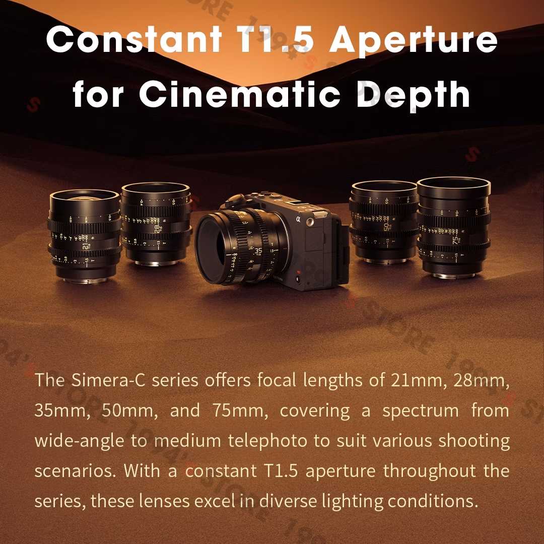 Bộ 4 lens Cine Thypoch Simera-C 28/35/50/75mm cho Sony E