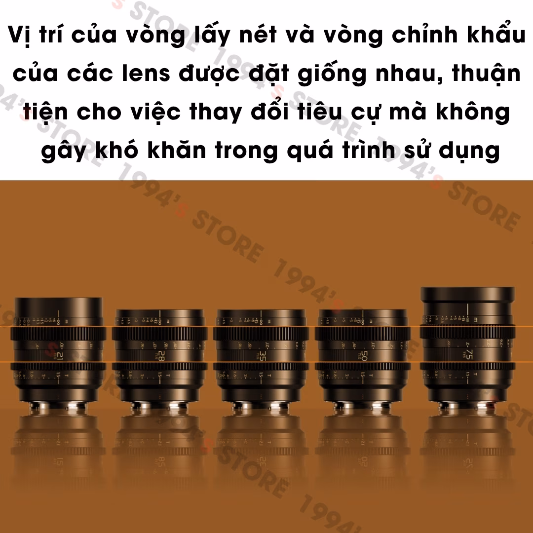 Bộ 4 lens Cine Thypoch Simera-C 28/35/50/75mm cho Sony E