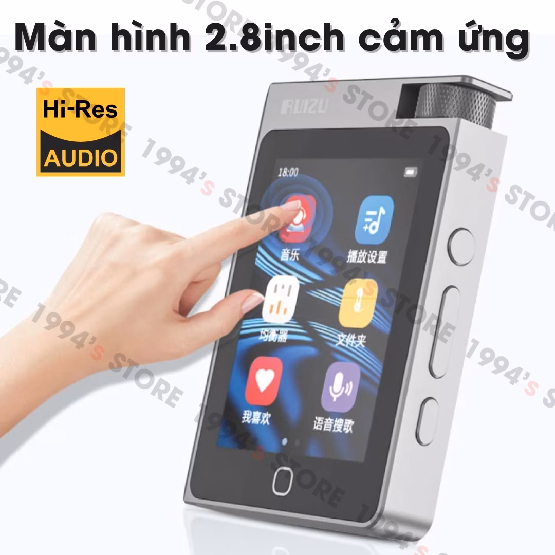 Máy Nghe Nhạc HiFi Ruizu A55 | Giải Mã DSD256 Hi-Res Audio
