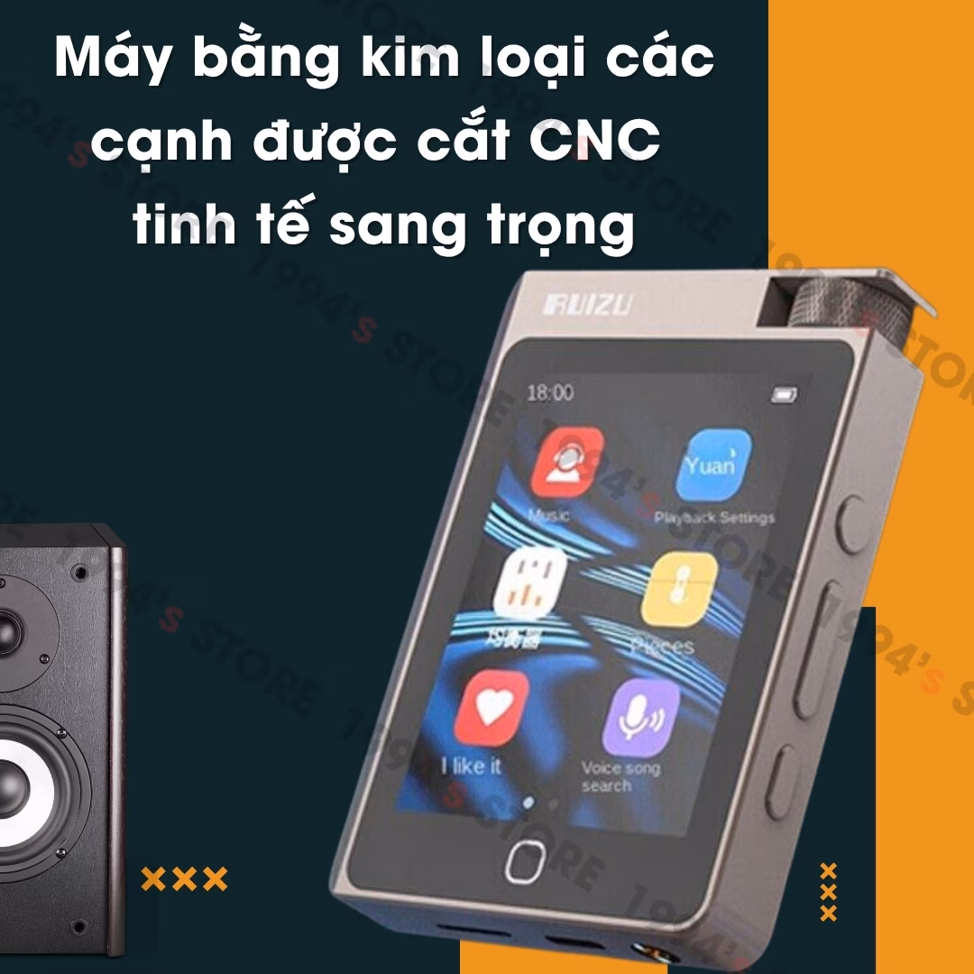 Máy Nghe Nhạc HiFi Ruizu A55 | Giải Mã DSD256 Hi-Res Audio