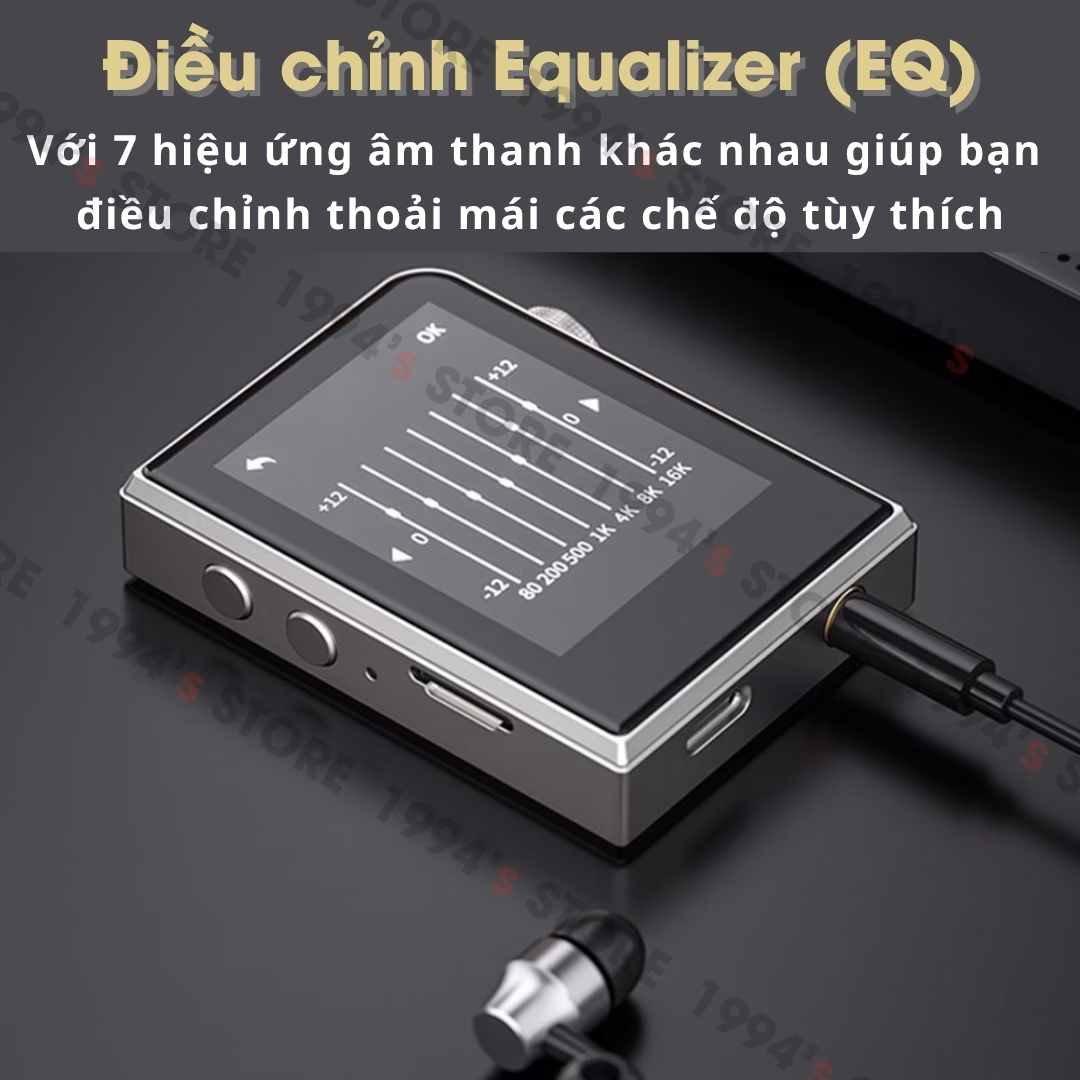 Máy Nghe Nhạc HiFi Ruizu A58 | Chip Giải Mã DSD256 Cao Cấp