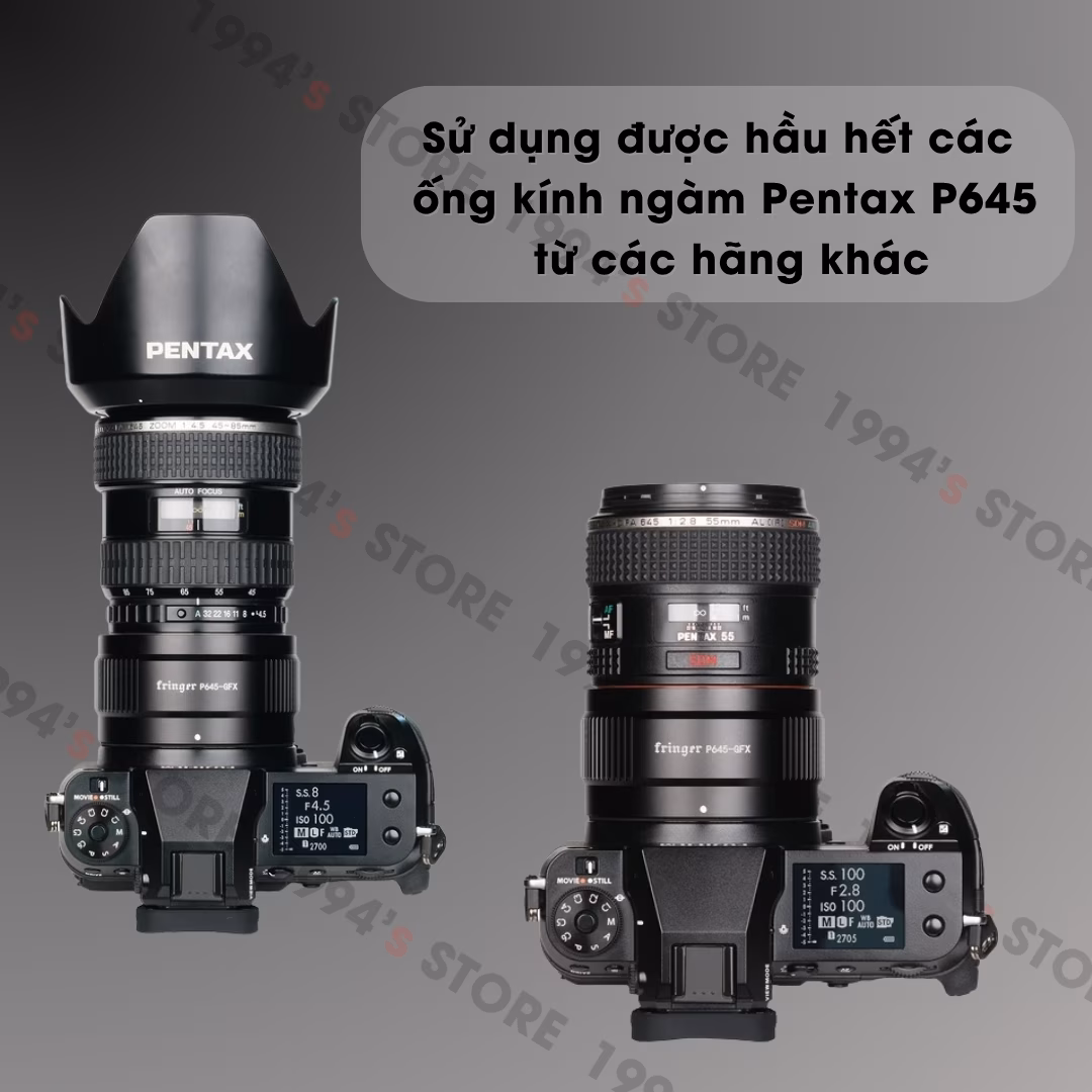 Ngàm Fringer Pentax 645 sang Fujifilm GFX