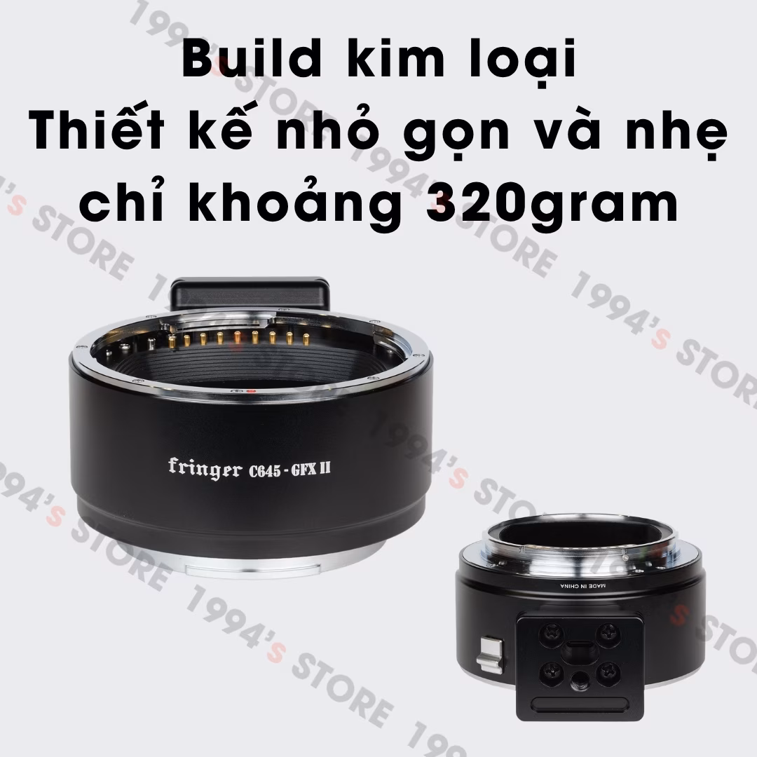 Ngàm chuyển Auto Focus Fringer C645-GFX II (FR-C6TG2) - Contax 645 sang Fujifilm GFX - Chính Hãng