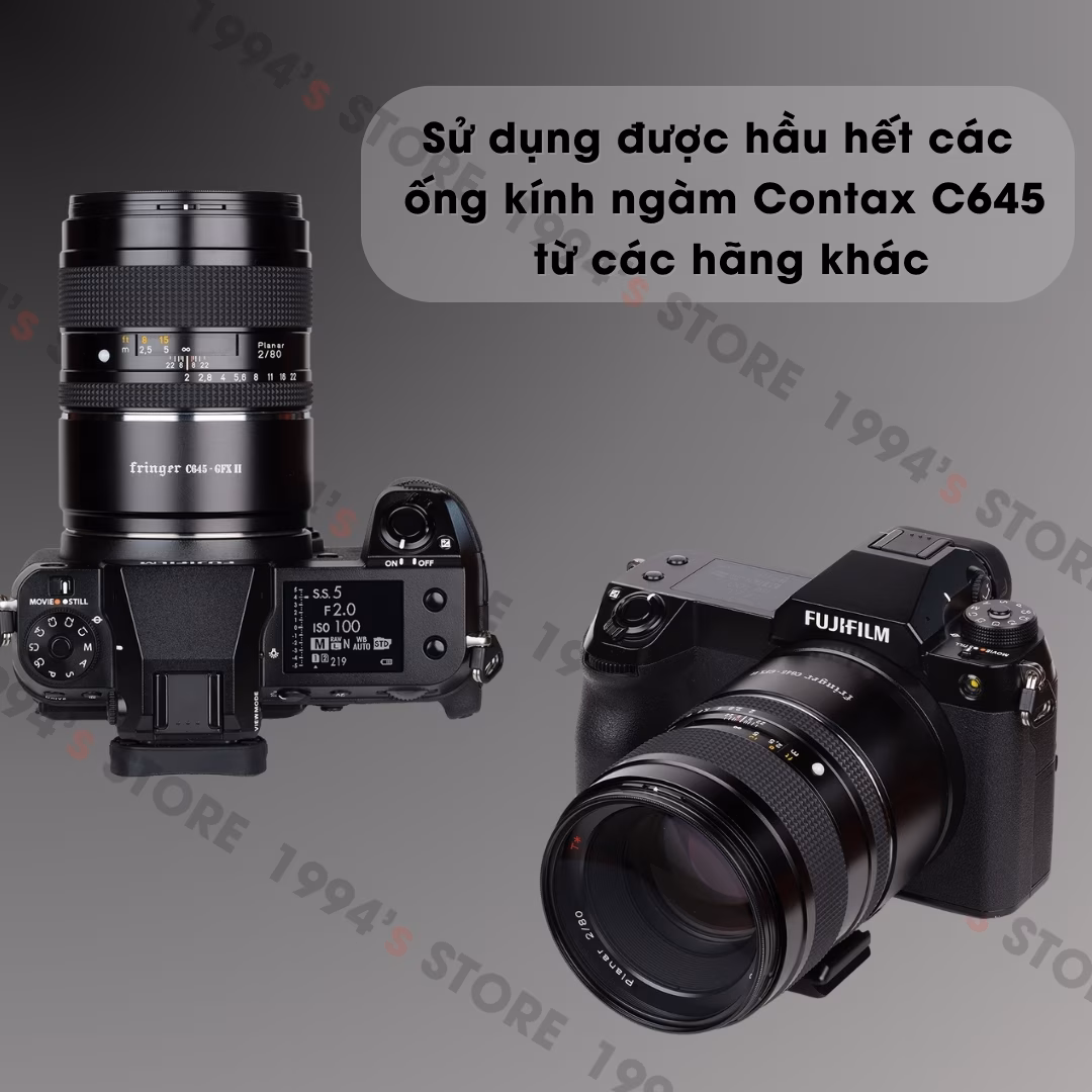 Ngàm chuyển Auto Focus Fringer C645-GFX II (FR-C6TG2) - Contax 645 sang Fujifilm GFX - Chính Hãng