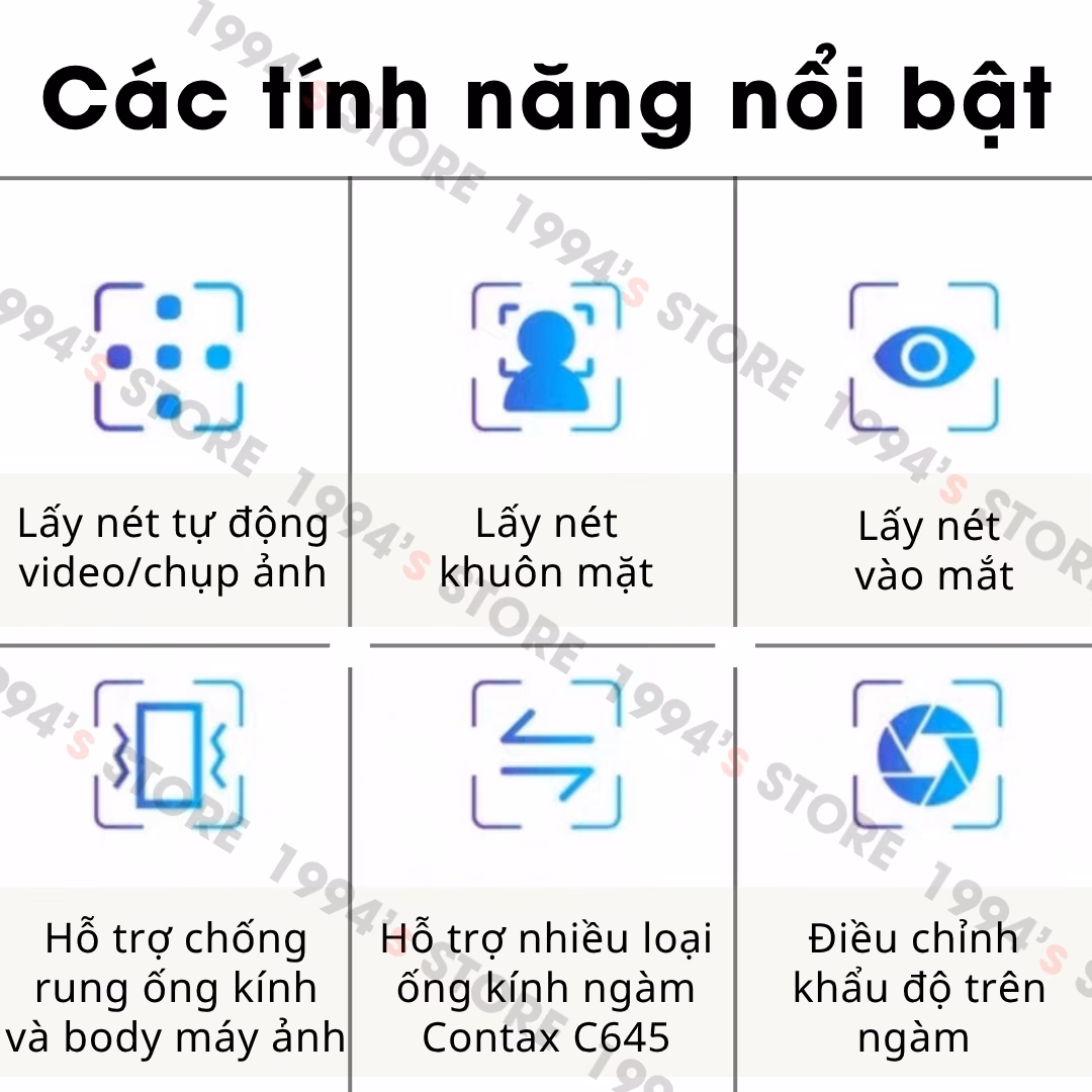 Ngàm chuyển hỗ trợ chống rung Contax 645 GFX