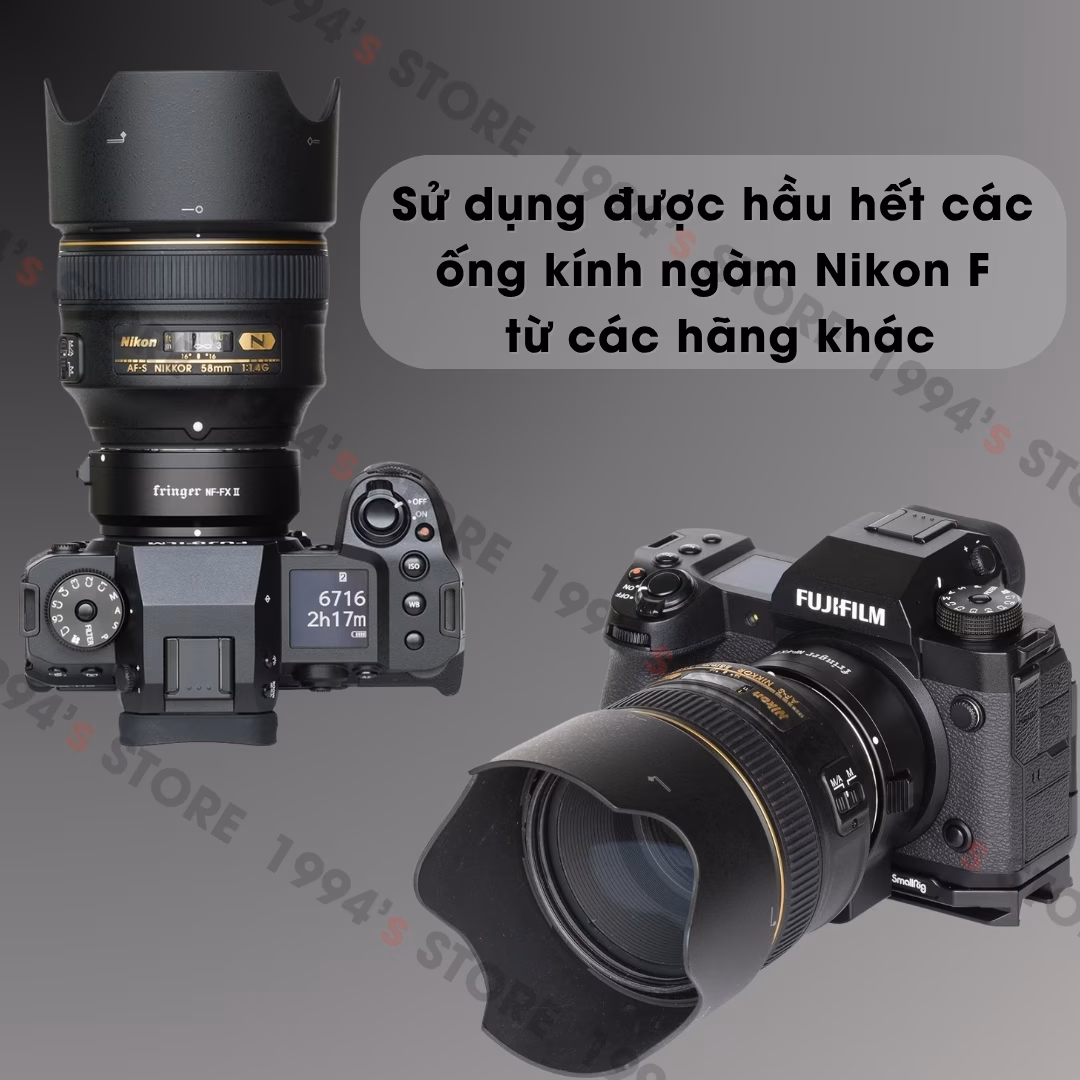 Ngàm chuyển Auto Focus Fringer NF-FXII (FR-FTX2) - Nikon F sang Fujifilm X - Chính hãng