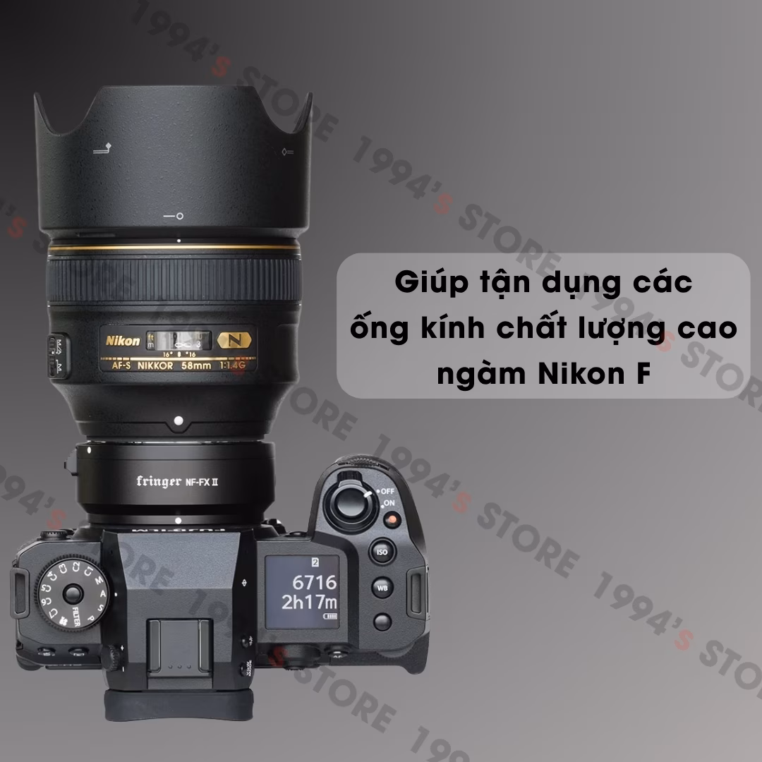 Ngàm chuyển Auto Focus Fringer NF-FXII (FR-FTX2) - Nikon F sang Fujifilm X - Chính hãng