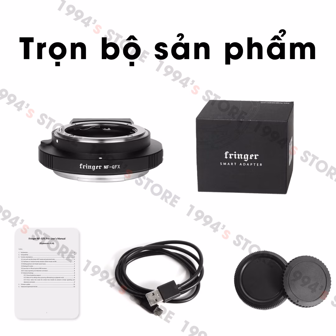 ngàm chuyển lấy nét tự động nikon sang gfx