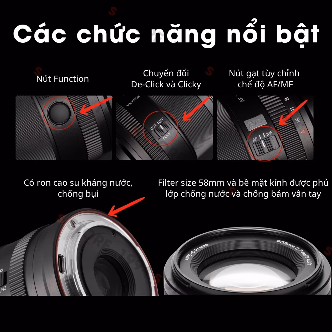 Ống kính Viltrox 90mm F2.2 EVO AF for Fujifilm/Sony/Nikon Z