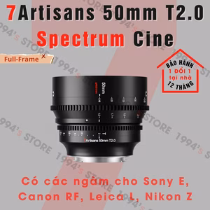 Ống kính 7Artisans 50mm T2.0 Spectrum Cine cho Sony/Nikon/Canon/Leica