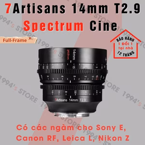 Ống kính 7Artisans 14mm T2.9 Spectrum Cine cho Sony/Nikon/Canon/Leica