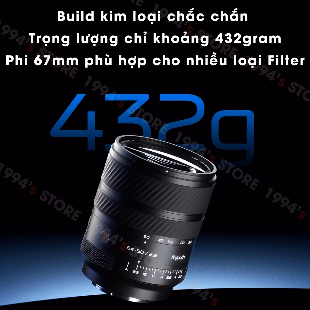 Ống kính Thypoch Voyager Zoom 24-50mm F2.8 Auto Focus for Full-Frame cho Sony E/Nikon Z /Leica L
