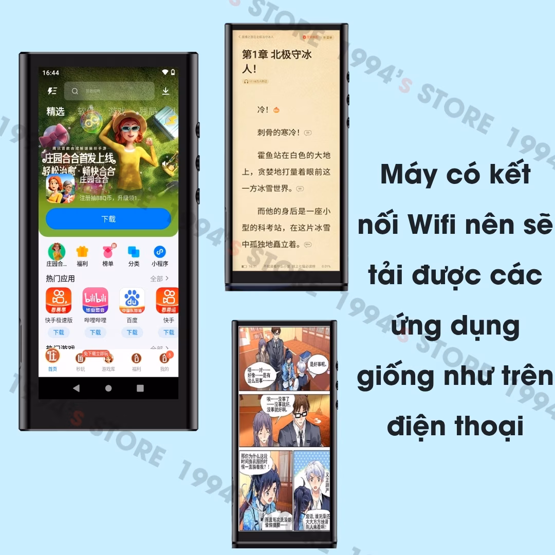 máy nghe nhạc android ram 4gb