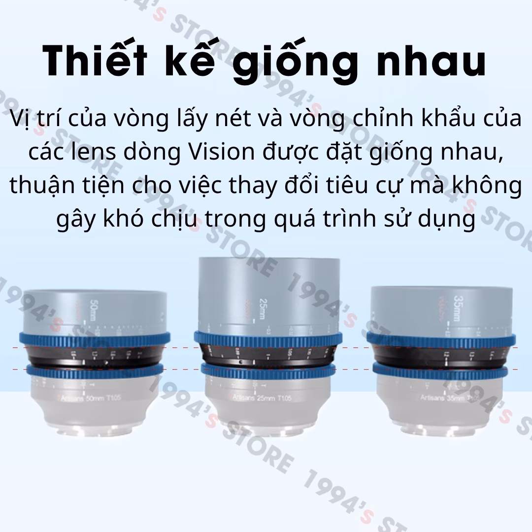 Ống kính 7Artisans 35mm T1.05 Vision Cine cho Fuji/Sony/Nikon/Canon/Leica/M43