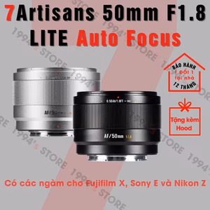 Ống kính 7Artisans 50mm F1.8 AF Lite cho Sony/Fujifilm/Nikon
