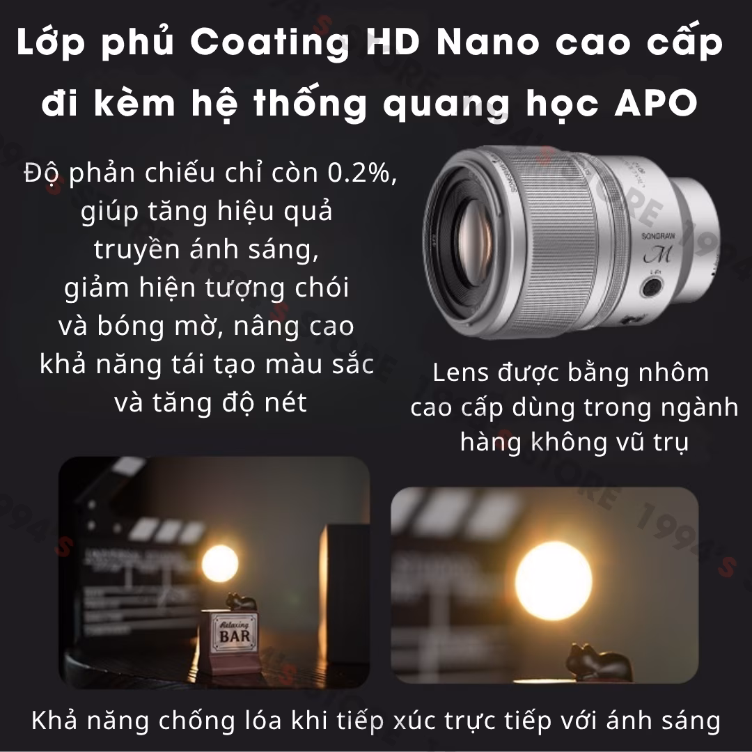 Ống kính SongRaw M-Simplify 50mm F1.2 AF Titanium Full-Frame Sony/Nikon Z/Leica L