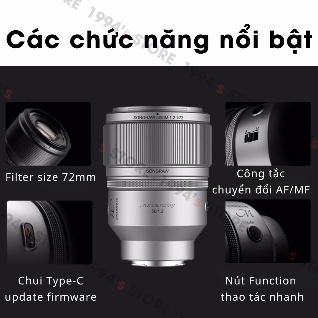 Lens 50mm F1.2 cho Nikon Z